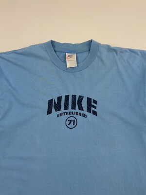 1990's Vintage Nike 71 Blue T-Shirt | eBay