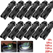 lots Tactical LED Flashlight Military Grade Torch Small Ultra Bright Light Lamp