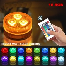 5X Mini LED Unterwasser Licht RGB Batteriebetrieben Nachtlicht mit Fernbedienung