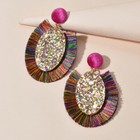 Boho Women Holiday Handmade Tassel Fringe Dangling Beach Drop Dangle Earrings