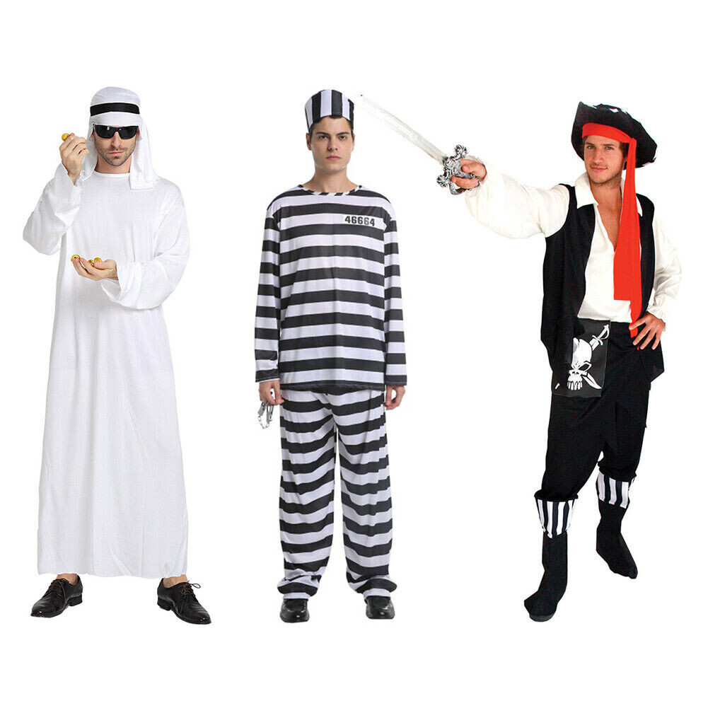 Piratas Jeque Árabe Gefängnisinsasse Carnaval Disfraz MIESEPETER Nuevo