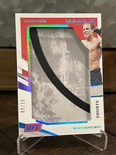 Pantalones cortos Immaculate UFC Urijah Faber 2021 Jumbo Memorabilia #09/15 H.O.F. Luchador