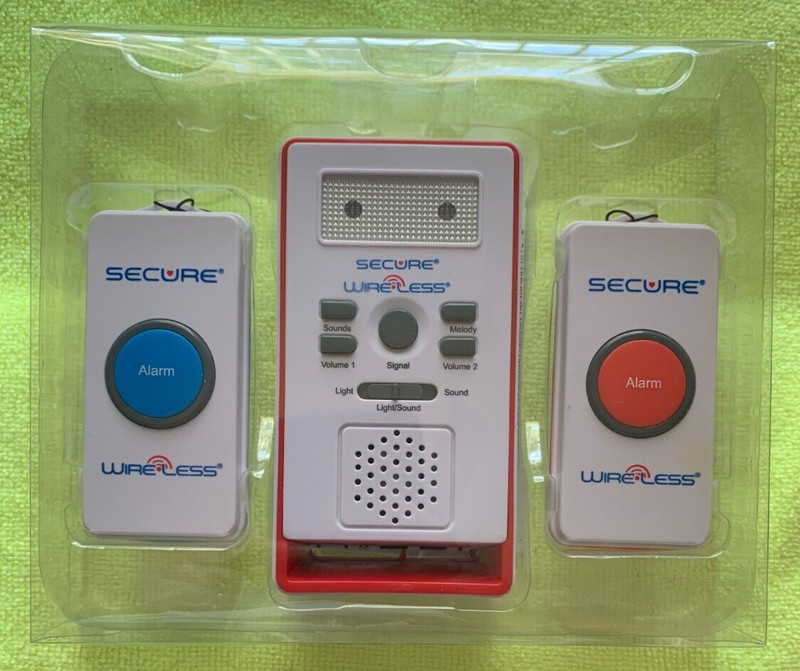 Secure SWCB-2S Wireless Two Patient Button and Caregiver Pager Nurse Alert Sy...