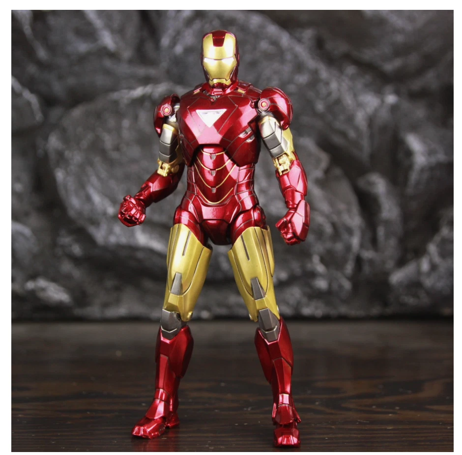ZD-MK6-L: ZD Toys Marvel Iron Man Mark 6 Mark VI 7" figura de acción (versión LED) Foto 4 de 4