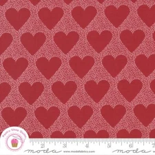 Moda XOXO 24140 18  RED HEARTS April ROSENTHAL Quilt Fabric VALENTINES