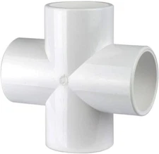 1-1/2" 4-way Cross PVC Fitting Connector,Other Home Plumbing & Fixtures