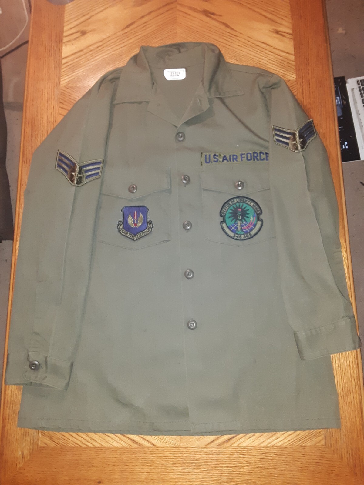 Vintage OG107 US Air Force Military Field Shirt Mens… Gem