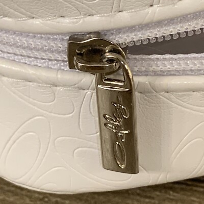 Oakley White Womens Zippered Embossed Logo Lightweight Soft  display picture 1