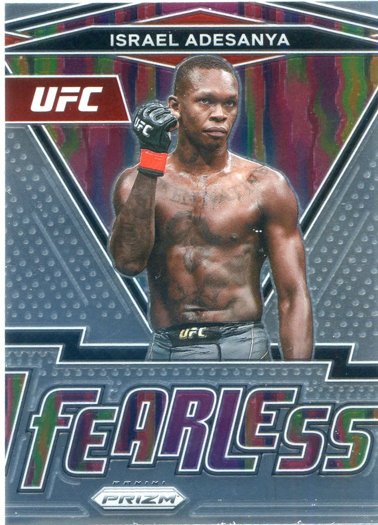 2022 Panini Prizm UFC ISRAEL ADESANYA Fearless Insert Card No 1 | eBay