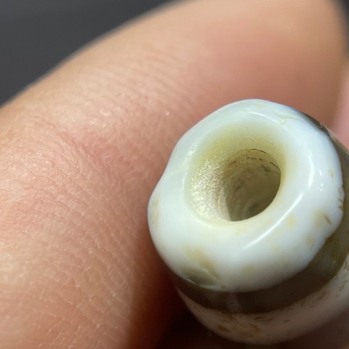Old Tibetan Nepalese Himalayan Ancient 3 eye Old Dzi Talisman Beads Amulet abc - Foto 12 di 15