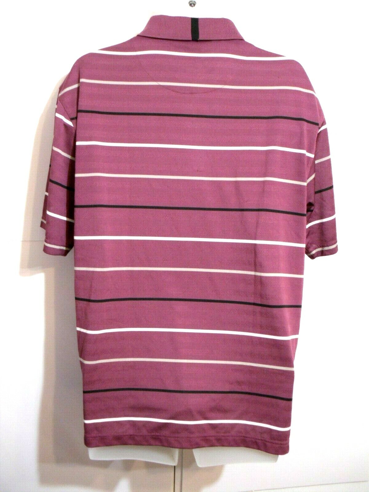 Ping Men's Golf Shirt Short Sleeve Size Large Purple/Striped Nice