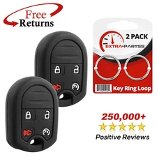 2 Keyless Entry Remote Cover Case Silicon Rubber Skin Jacket for Ford 4b RS