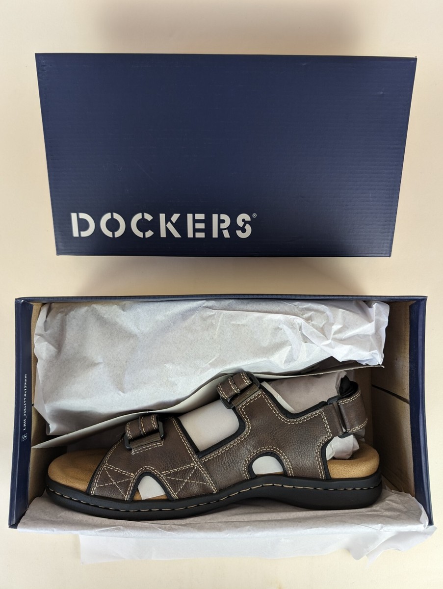 Dockers Sandals Mens 10M Newpage Quarter Strap Sporty Brown  display picture 1