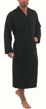 Carl Ross bathrobe dressing gown sauna coat kimono short bamboo unisex M - 5XL