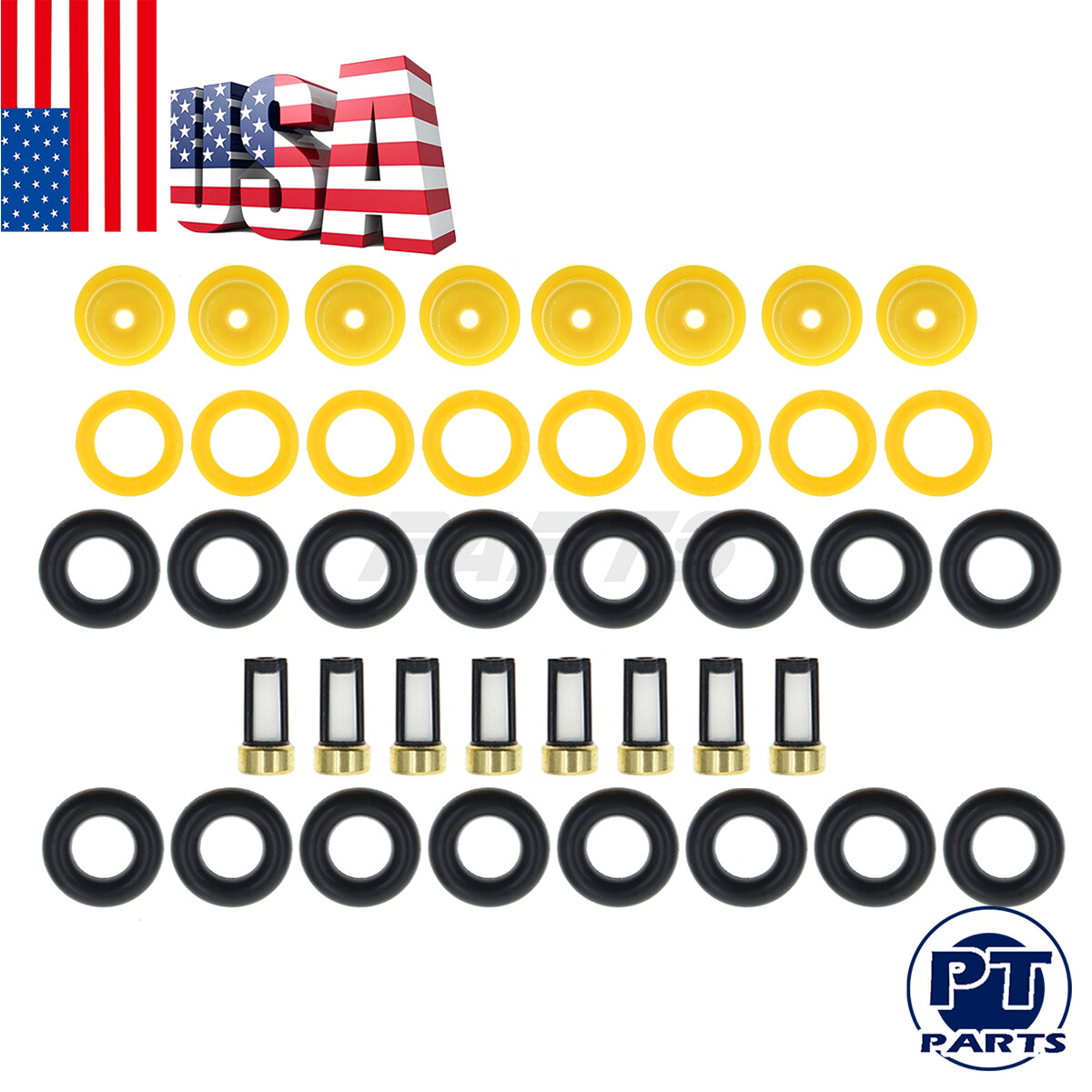 Fuel Injector Repair Kit ORing Filter For Ford E150 E250 E350 E450