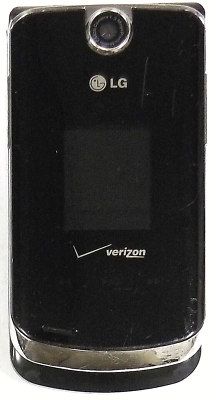 LG VX8600 - Black and Silver ( Verizon ) Rare Cellular Flip Phone