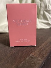 VICTORIAS SECRET CLIP ON MINI BLUETOOTH SPEAKER PINK OMBRE KEYCHAIN NIB