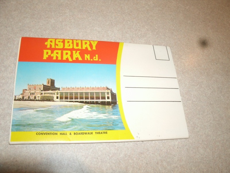Vintage Asbury Park post card folder