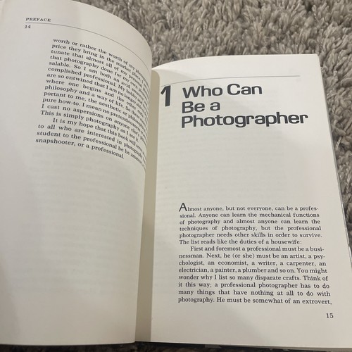 Robin Perry PHOTOGRAPHY FOR THE PROFESSIONALS 1st Edition 1st Printing - Foto 18 di 24