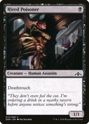 4 Hired Poisoner 4x x4 - NM - Guilds of Ravnica - SPARROW MAGIC