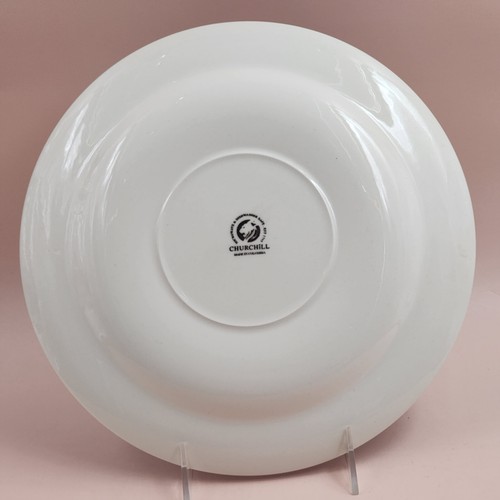 CHURCHILL (Colombia) BLUE WILLOW 3-Pc Set: Dinner Plate, Cup, Saucer NIB - Picture 11 of 16