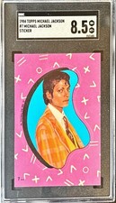 1984 TOPPS MICHAEL JACKSON STICKER 7 SGC 8.5 - A1321