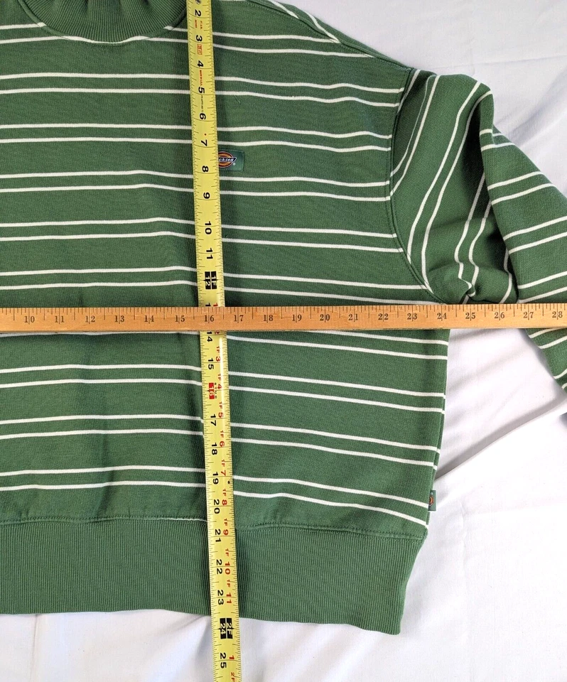 Sudadera Dickies Westover a rayas para mujer XS verde Foto 2 de 4