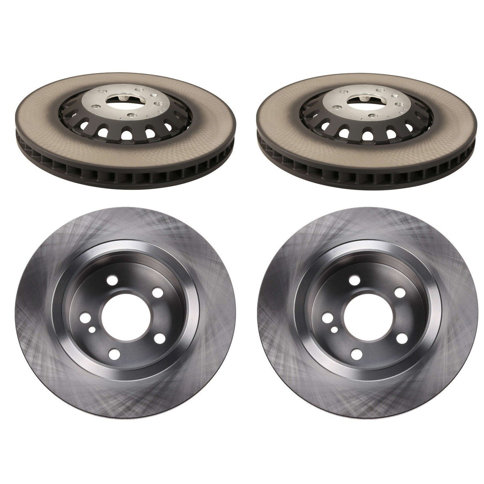 Genuine OEM 2 Front & 2 Rear Vented Disc Brake Rotors For Audi Q7 Q8 eBay