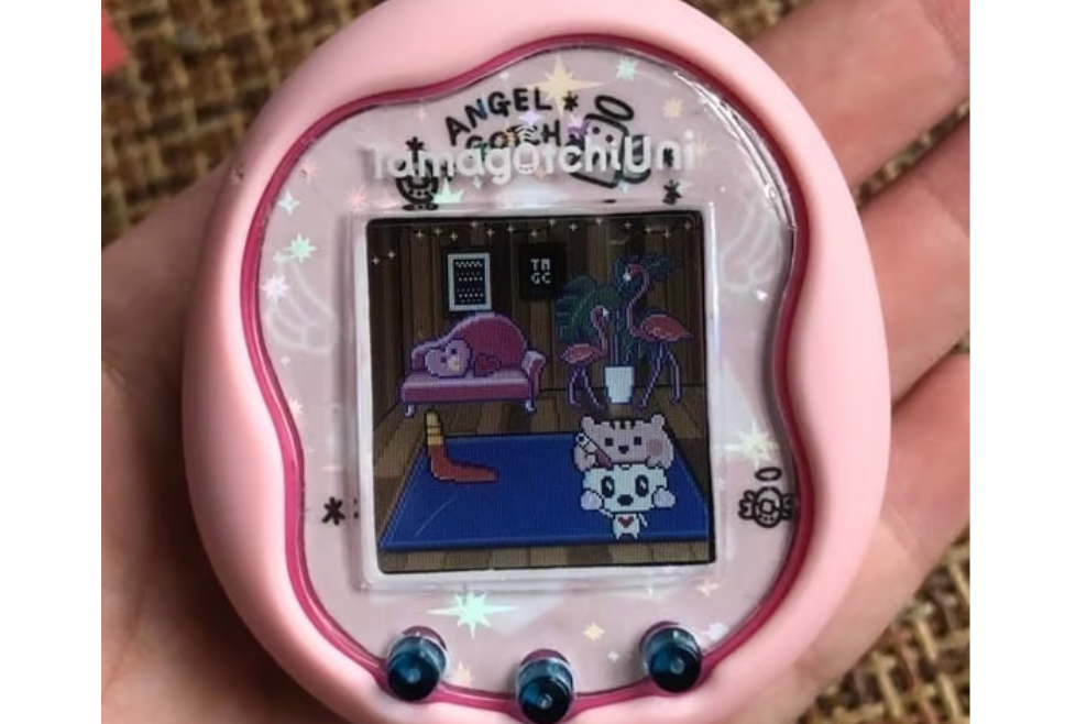 ＡＮＧＥＬ ＧＯＴＣＨ Tamagotchi Uni Faceplate Sticker- Angel Gotch-Sparkle