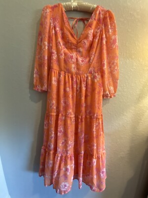 sincerely jules orange dress Bright dress, bright attitude!