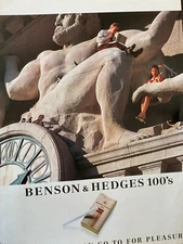 Benson & Hedges Cigarettes, Full Page Vintage Print Ad
