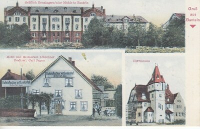 Ansichtskarte Niedersachsen   Banteln  Restaurant Lindenhof  Mühle  Herrenhaus