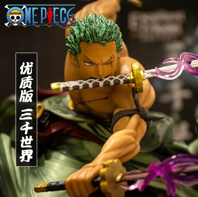 One Piece Roronoa Zoro Three Thousand World Anime Figure Toys Collectibles  Model Statue Figurine Dolls Toys Fans Gift