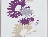 Rasch Vliestapete Perfecto 496536 Flora Lblumen Weiß Grau Magenta Beige Struktur