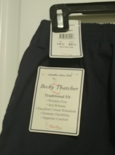 NWT Becky Thatcher School Uniform Navy Blue Pleated Shorts - Girls 14 & 1/2 - Picture 3 of 6