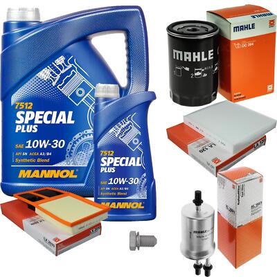 MAHLE Inspektionspaket 6 L MANNOL Special Plus 10W-30 für Seat Ibiza III 2.0