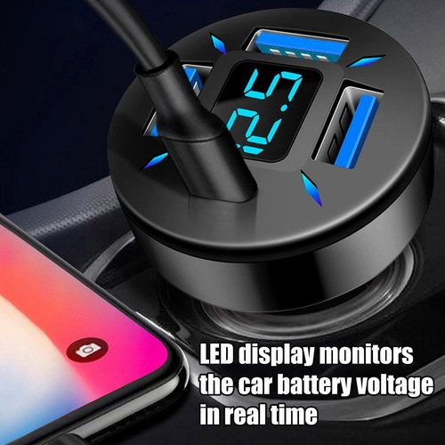 66W Car Quick Charge Cigarette Lighter 4-Port USB A+USB --us W7Q4 - Zdjęcie 10 z 14