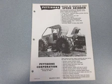 Rare Pettibone 501 Mountain Goat Speed Skidder Sales Sheet