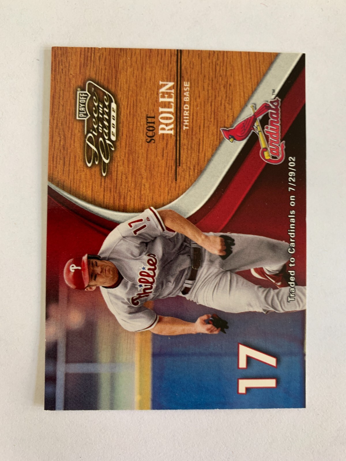 2002 Playoff Piece of the Game #6 Scott Rolen - St. Louis Cardinals