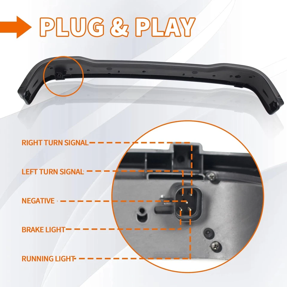 Tour Pack Luz Trasera LED Para Touring Freno Señal de Giro Lámpara Para Harley 2014-2022 Foto 4 de 4