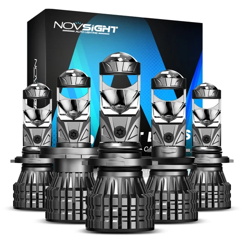 NOVSIGHT H4 H7 H11 LED Headlight High Low Beam Bulbs 6500K White Bright Combo 2