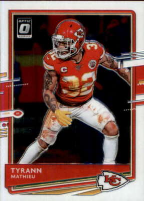 2020 Panini Donruss Optic Football #4 Tyrann Mathieu - Kansas City Chiefs