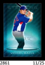 1-2013 BOWMAN STERLING BLUE REFRACTOR DAN VOGELBACH MARINERS 11/25