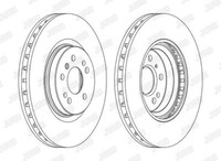 2X Jurid 562403JC-1 Bremsscheibe FüR MERCEDES-BENZ
