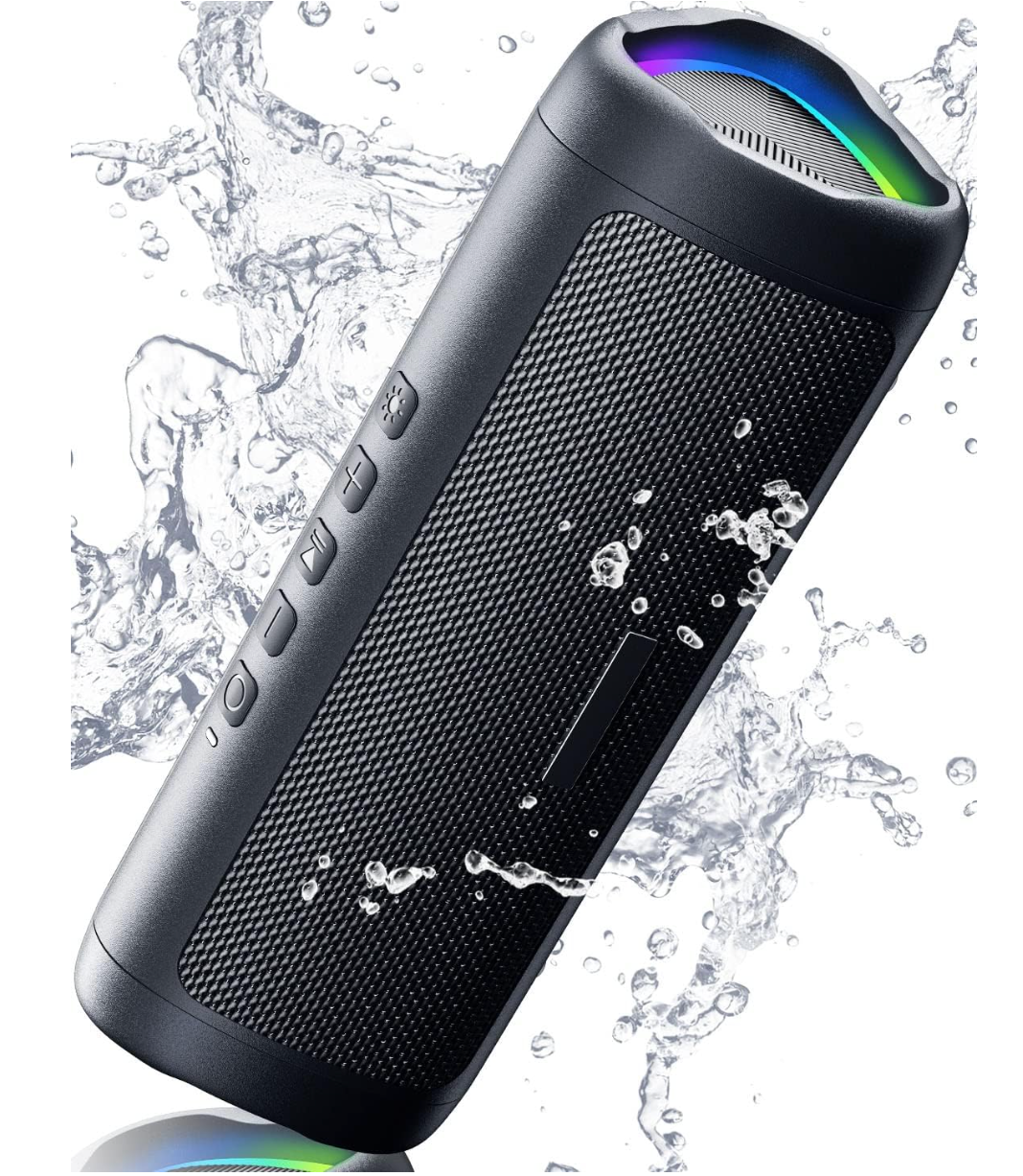 Portable Waterproof Bluetooth Speaker with HD Sound and 20H Battery Life-image
