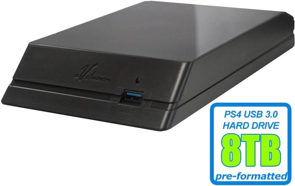 PS4 Compatible 8TB External Hard Drive - Silent Operation, USB 3.0 Plug & Play - Image 4 of 4