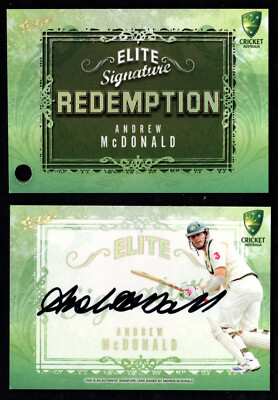 2009-10 CRICKET [ELITE SIGNATURE & REDEMPTION CARDS] - ES5 Andrew McDONALD #32