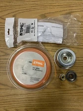 Stihl Pentagon Line .095 dia./2.4mm ,Stihl Thrust Plate, Bolt, Washer, Glasses