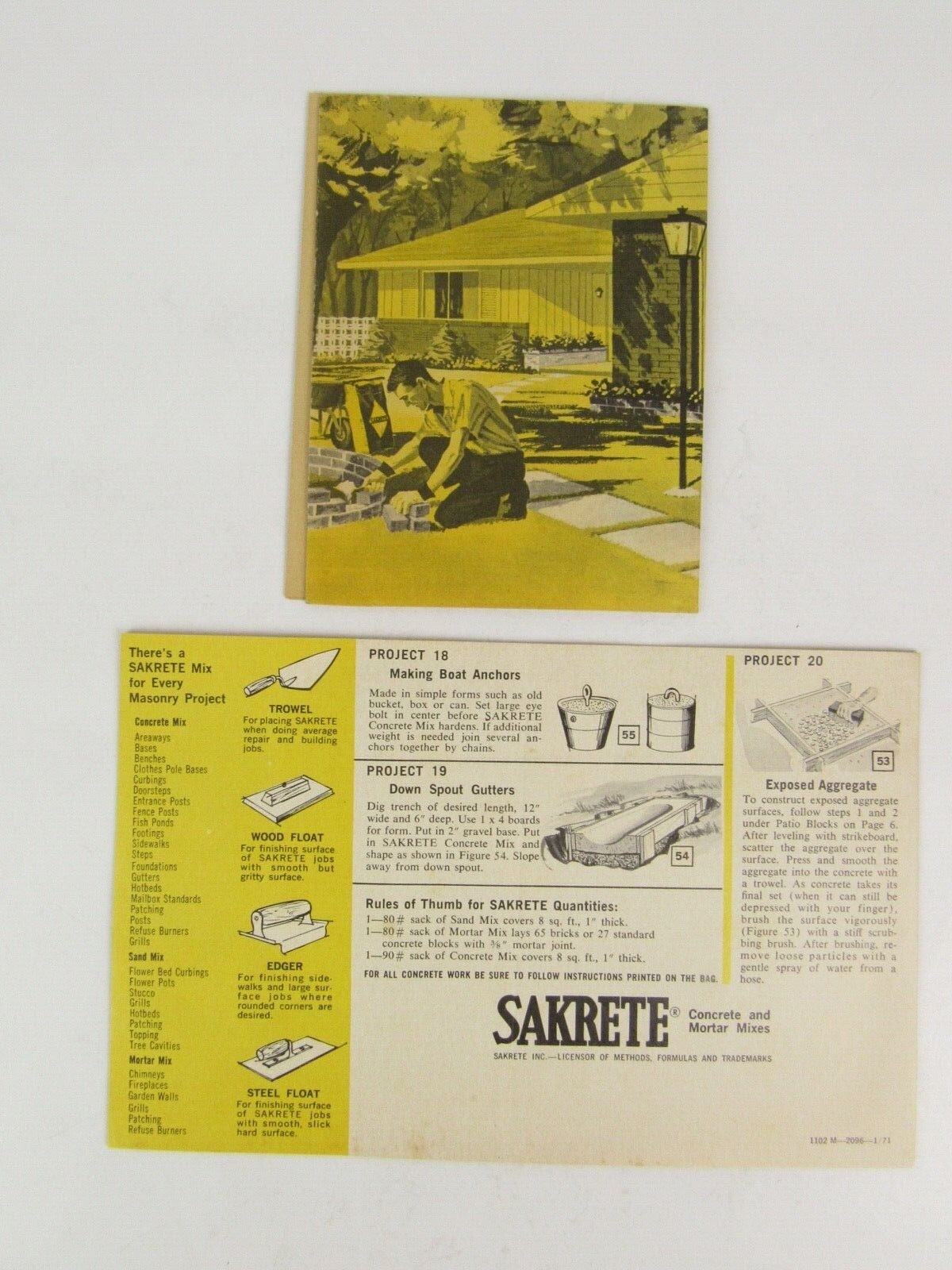 Group of 11 1960s, 1970s, Vintage Ephemera Home Improvement DIY Pamphlets Advert