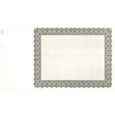 NEW Goes 4524 Blank Stock Certificate Size 8-1/2'' Tall x 15'' Wide